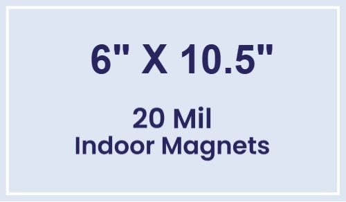 Magnet - 6x10.5 Square Corners - 20 mil