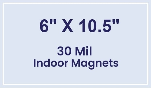 Magnet - 6x10.5 Square Corners - 30 Mil