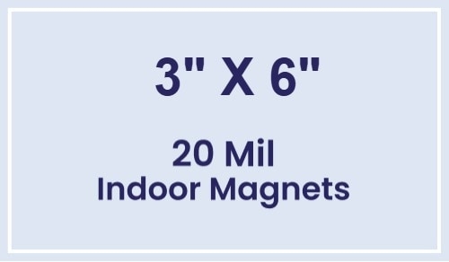 Magnets - 6x3 Square Corners - 20 Mil - 4 Color Process