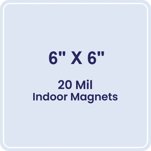 Magnet - 6x6 Round Corners - 20 mil