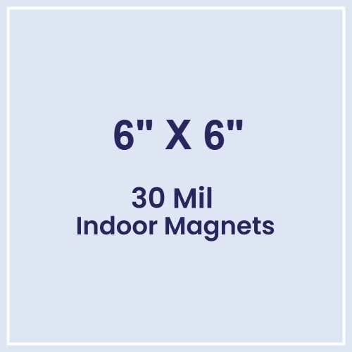 Magnet - 6x6 Square Corners - 30 Mil