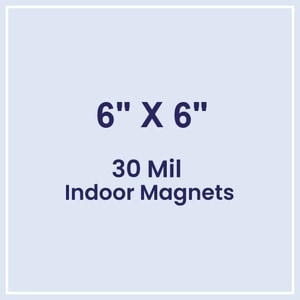 Magnet - 6x6 Square Corners - 30 Mil