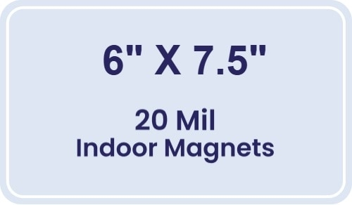 Magnet - 6x7.5 Round Corners - 20 mil