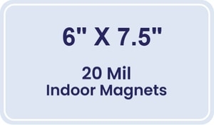 Magnet - 6x7.5 Round Corners - 20 mil