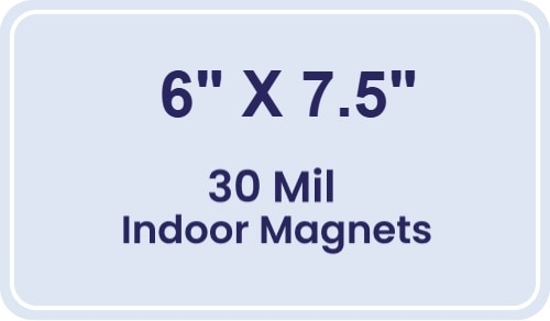 Magnet - 6x7.5 Round Corners - 30 Mil