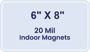 Magnet - 6x8 Round Corners - 20 mil