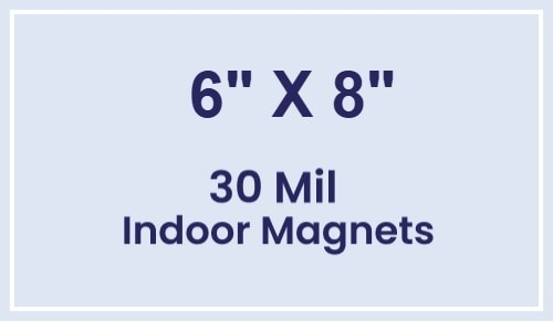 Magnet - 6x8 Square Corners - 30 Mil