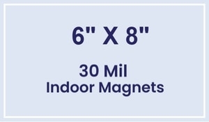 Magnet - 6x8 Square Corners - 30 Mil