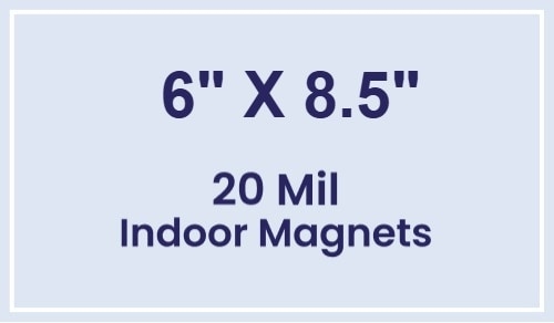 Magnets - 6x8.5 Square Corners - 20 mil - 4 Color Process