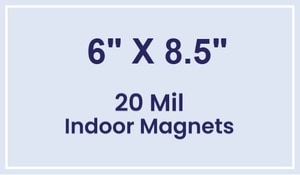 Magnets - 6x8.5 Square Corners - 20 mil - 4 Color Process