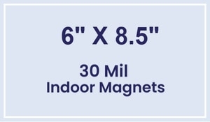 Magnet - 6x8.5 Square Corners - 30 Mil