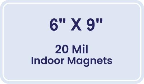Magnet - 6x9 Round Corners - 20 mil