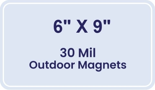 Magnet - 6x9 Round Corners - 30 Mil - Outdoor Safe