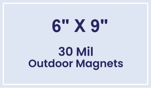 Magnet - 6x9 Square Corners - 30 Mil - Outdoor Safe