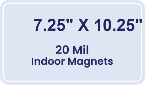 Magnet - 7.25x10.25 Round Corners - 20 mil