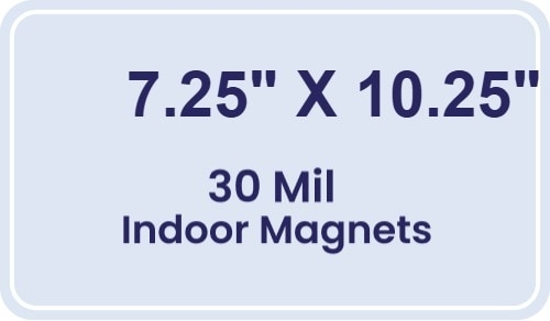 Magnet - 7.25x10.25 Round Corners - 30 Mil
