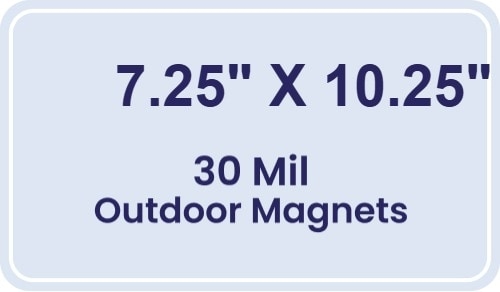 Magnet - 7.25x10.25 Round Corners - 30 Mil - Outdoor Safe