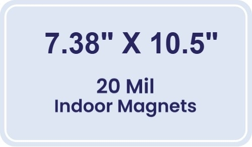Magnets - 7.38x10.5 Round Corners - 20 Mil - 4 Color Process