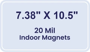 Magnets - 7.38x10.5 Round Corners - 20 Mil - 4 Color Process