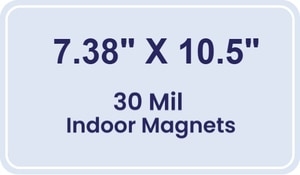 Magnet - 7.375x10.5 Round Corners - 30 Mil