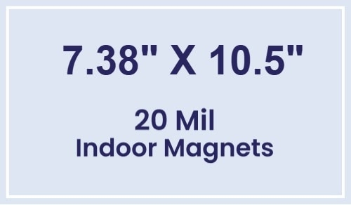 Magnets - 7.38x10.5 Square Corners - 20 Mil - 4 Color Process