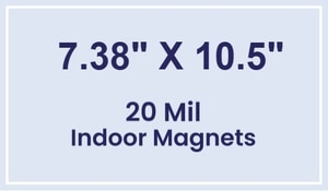 Magnets - 7.38x10.5 Square Corners - 20 Mil - 4 Color Process