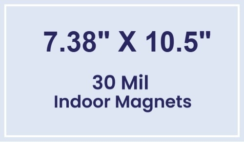 Magnet - 7.375x10.5 Square Corners - 30 Mil