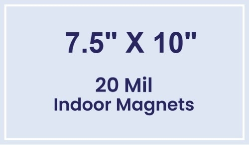 Magnet - 7.5x10 Square Corners - 20 mil