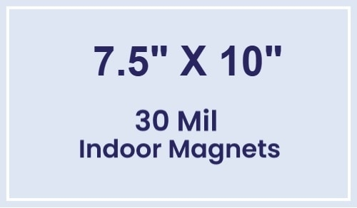 Magnet - 7.5x10 Square Corners - 30 Mil
