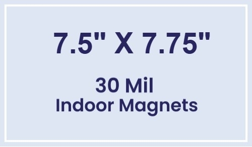Magnet - 7.5x7.75 Square Corners - 30 Mil