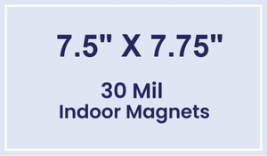 Magnet - 7.5x7.75 Square Corners - 30 Mil