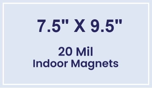 Magnets - 7.5x9.5 Square Corners - 20 mil - 4 Color Process