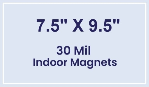 Magnet - 7.5x9.5 Square Corners - 30 Mil
