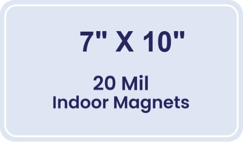 Magnet - 7x10 Round Corners - 20 mil