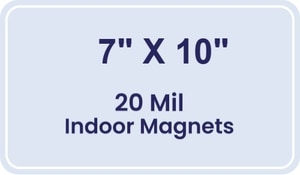 Magnet - 7x10 Round Corners - 20 mil