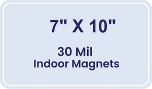 Magnet - 7x10 Round Corners - 30 Mil