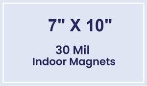 Magnet - 7x10 Square Corners - 30 Mil