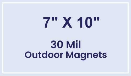Magnet - 7x10 Square Corners - 30 Mil - Outdoor Safe
