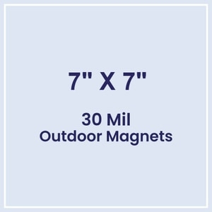 Magnet - 7x7 Square Corners - 30 Mil - Outdoor Safe