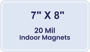 Magnet - 7x8 Round Corners - 20 mil