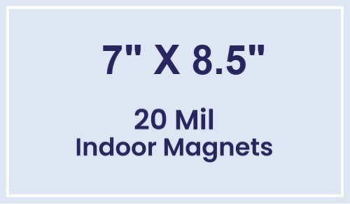 Magnet - 7x8.5 Square Corners - 20 mil