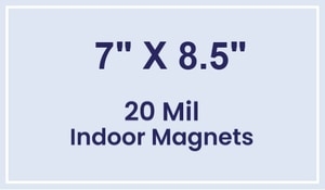 Magnet - 7x8.5 Square Corners - 20 mil