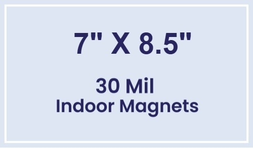 Magnet - 7x8.5 Square Corners - 30 Mil