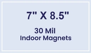 Magnet - 7x8.5 Square Corners - 30 Mil