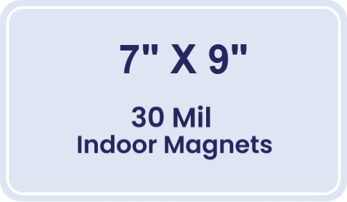Magnet - 7x9 Round Corners - 30 Mil