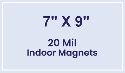 Magnet - 7x9 Square Corners - 20 mil