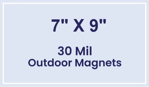 Magnet - 7x9 Square Corners - 30 Mil - Outdoor Safe