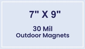 Magnet - 7x9 Square Corners - 30 Mil - Outdoor Safe