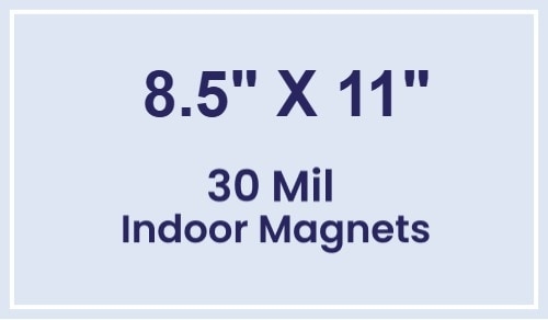 Magnet - 8.5x11 Square Corners - 30 Mil