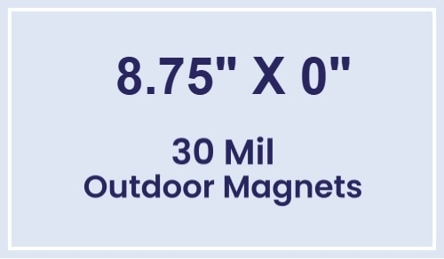 Magnet - 8.75" Diameter - 30 Mil - Outdoor Safe